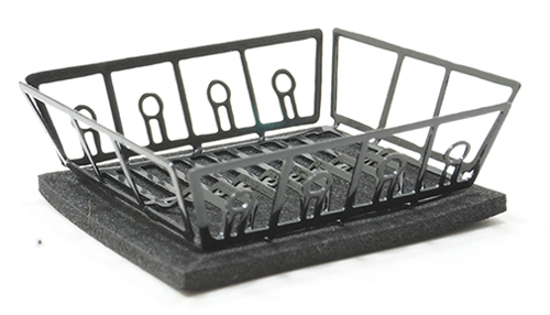 Black Dish Drainer with Mat