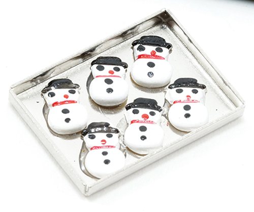 Snowman Cookies on a Sheet