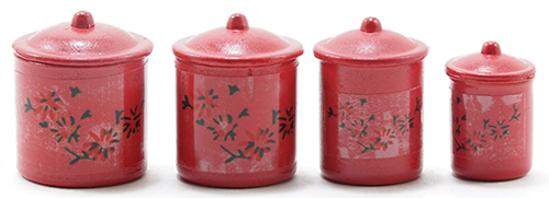Canister Set, Red