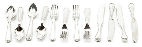 12 Pc Flatware, Silver