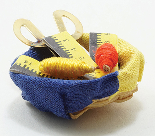 Basket with Thread, Scissors
