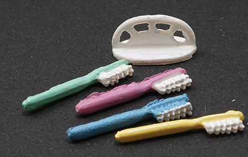 Toothbrush Holder with 4 Toothbrushes