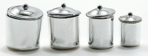 Canister Set, Stainless Steel, 3Pc
