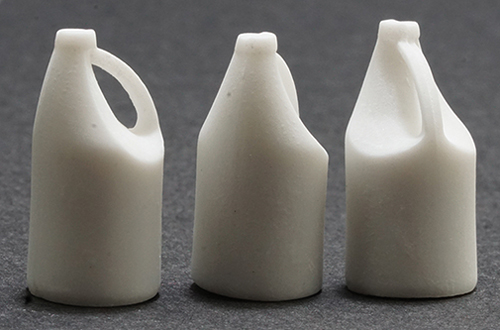 Set of 3 Unlabeled Bleach Bottles