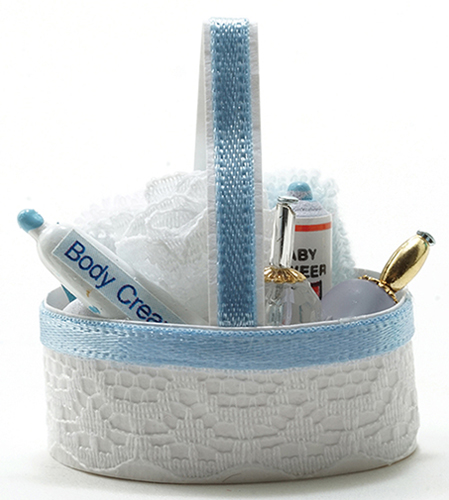BATH ACCESSORY BASKET, BLUE