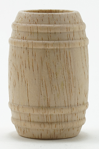 Unfinished Wooden Barrel