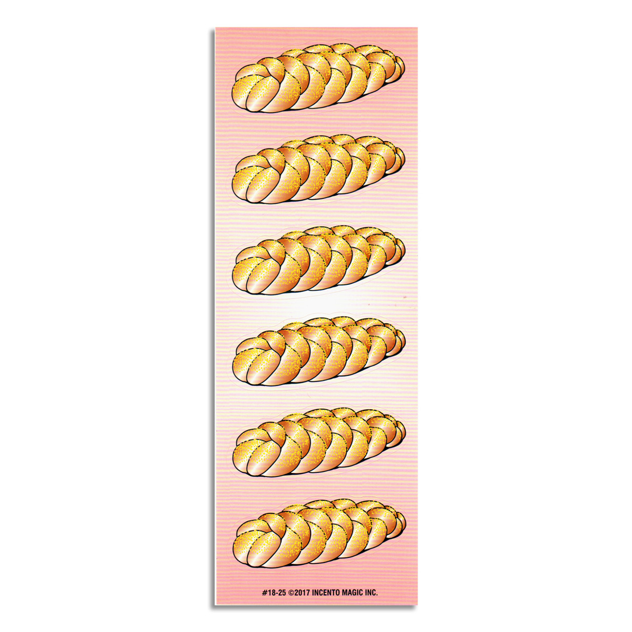 Shabbat Challah Shaped Stickers (36)