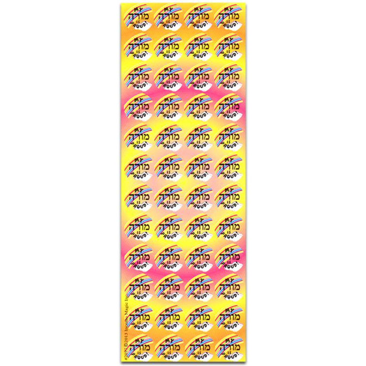 My Morah Is Proud! - Rainbow Sticker Dots