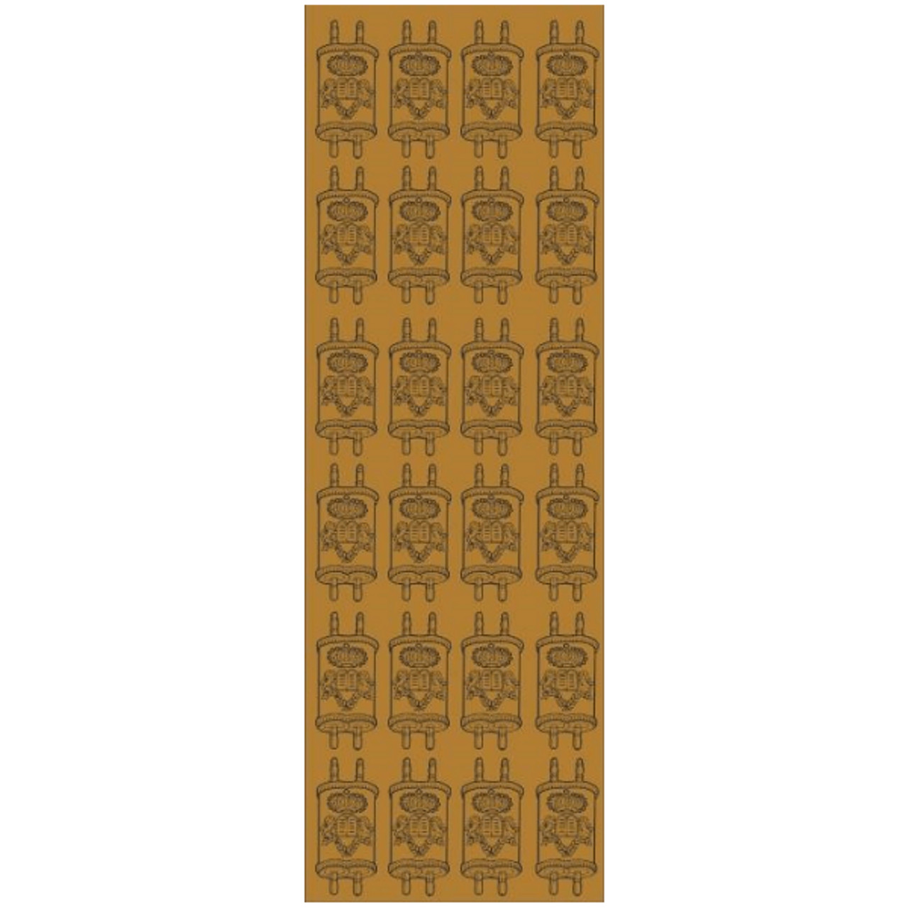 Medium Dressed Torah Gold Foil Die Cut Stickers