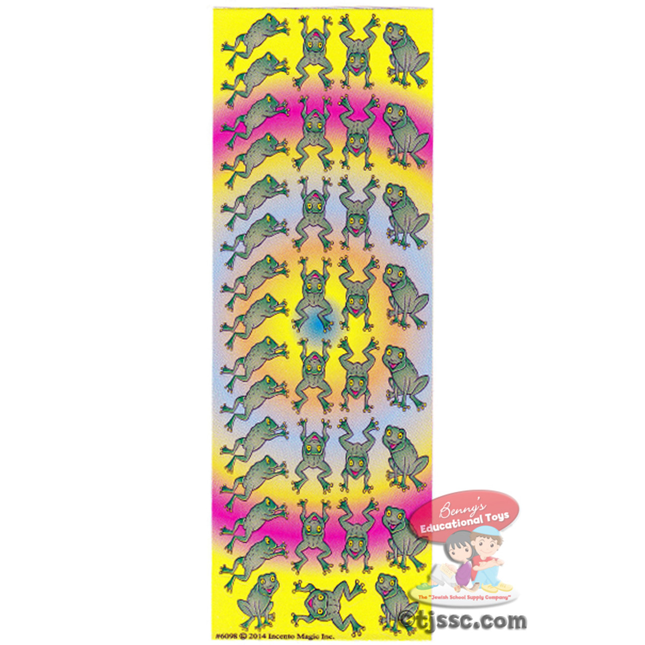 Small Frogs 0.8" Stickers for Passover