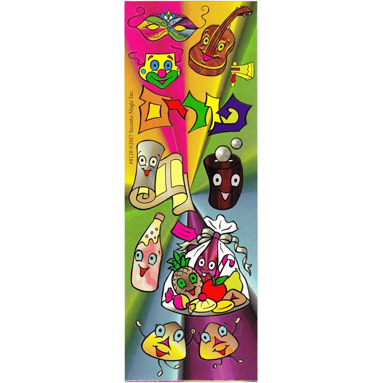 Die Cut Purim Symbols Stickers