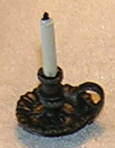 Candle, Chamber, Fluted, Black