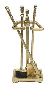 Gold Fireplace Set 4Pcs.