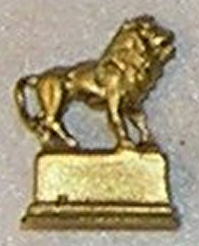 Statue, Lion, Gold Color