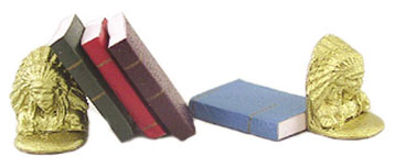Indian Bookends with Books