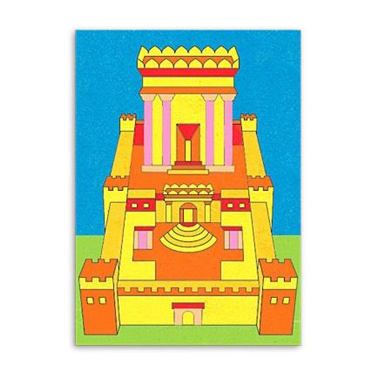 Bet Hamikdash Jewish Sand Art Boards - 1 Dozen