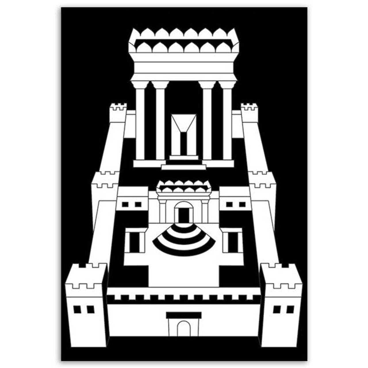 Bet Hamikdash Velvet Art (1 Dozen)