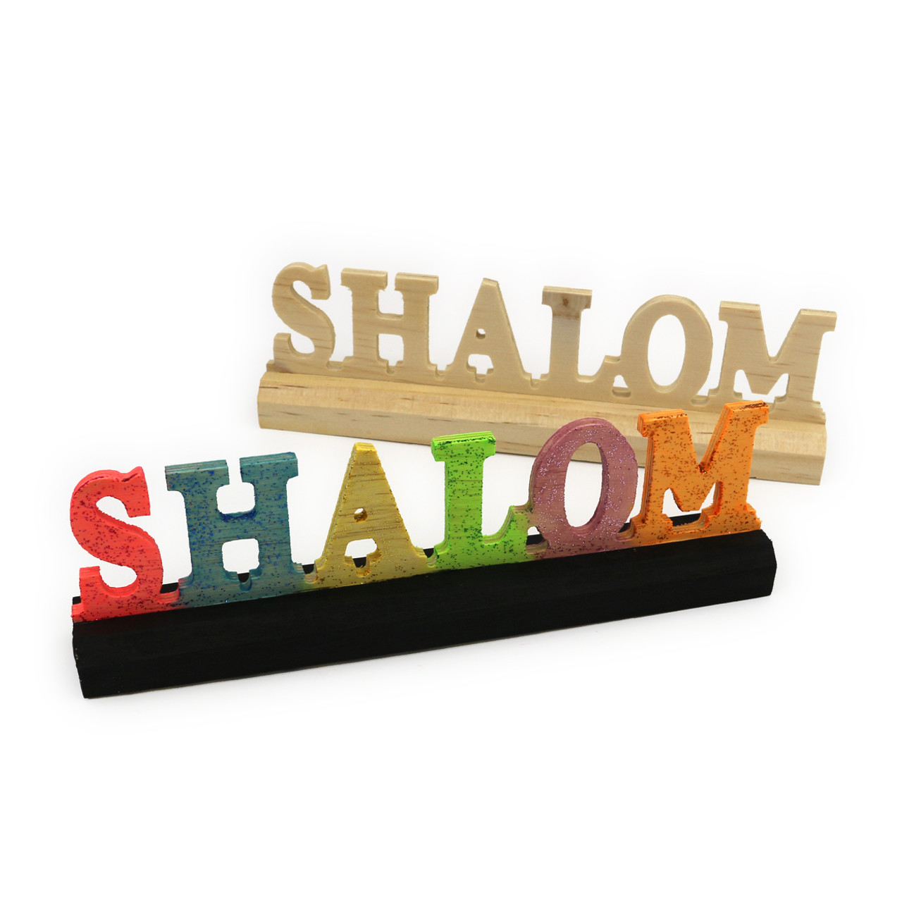 D-I-Y Shalom Wooden Sign with paint