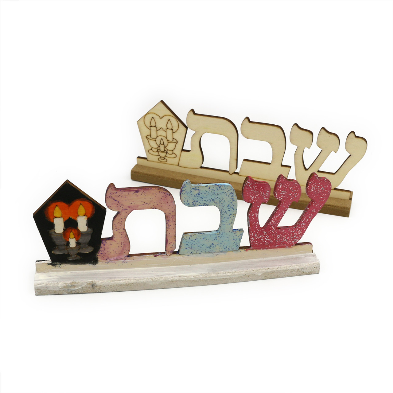 D-I-Y Shabbat Wooden Sign With Paint