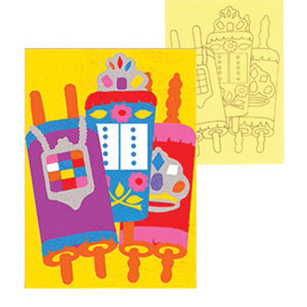 Torah Jewish Sand Art Boards - 1 Dozen