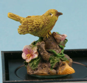 Warbler (Hand Painted Bird Figurine)