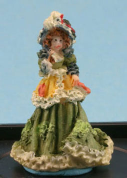 Victorian Lady Figurine (Antique Green)