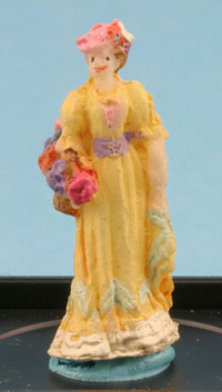Victorian Lady Figure (Yellow)