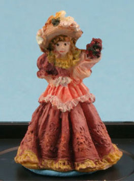 Victorian Lady Figurine (Dusty Rose)