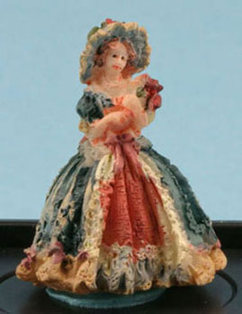 Victorian Lady Figurine ( Royal Blue)
