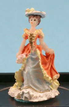Victorian Lady Figurine (Sky Blue)