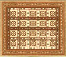 Floor Paper, Victorian Floor Tiles, 3 pc.