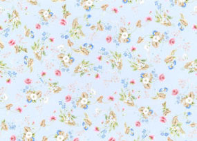 Wallpaper, Rococo Silk, Blue, 3 pc.