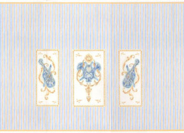 Wallpaper, Music Room, 3 pc.