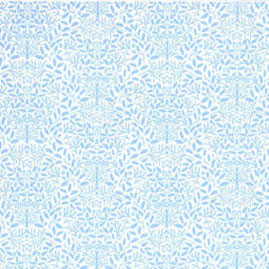 Wallpaper, 1/2" Scale Acorns, Blue On White, 3 pc.