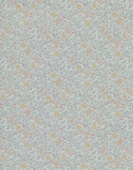 Wallpaper, 1/2" Scale Birds and Berries, Green, 3 pc.