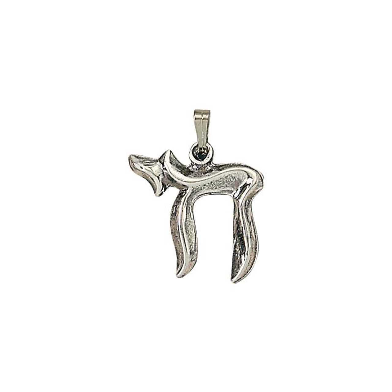 Chai Pendant, Sterling Silver, 1"