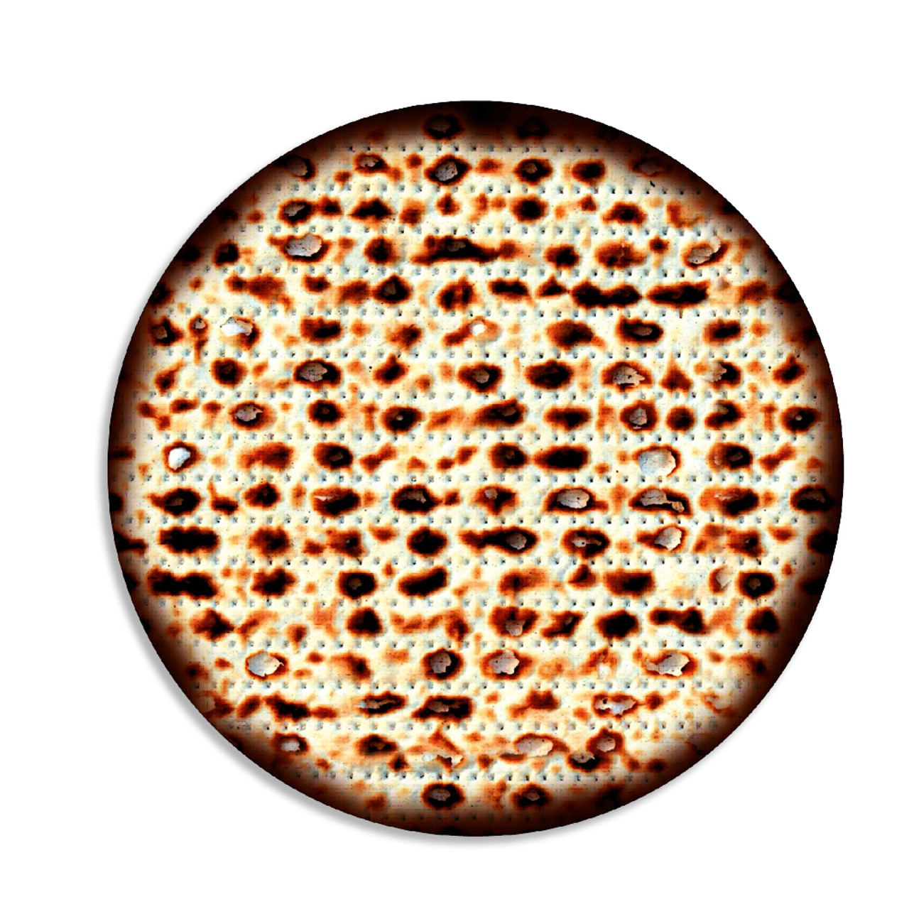 5" Large Round Matzah Card-Stock Cutouts - (20 Pcs.)