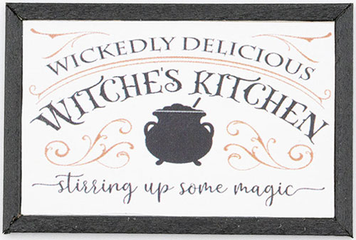 Witches Kitchen Picture, Black Frame