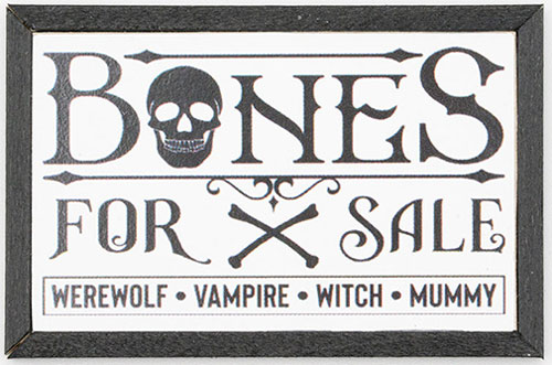 Bones for Sale Picture, Black Frame