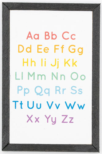 Alphabet Picture, Black Frame