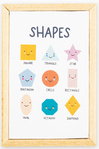 Shapes Picture, Oak Frame