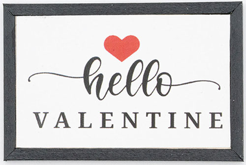 Hello Valentine Picture, Black Frame