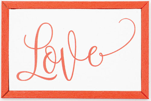 Love Picture with Red Frame