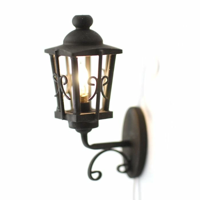Black Ornate Coach Lamp