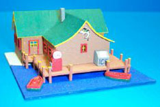 1/144 Scale, Fishing Lodge Kit