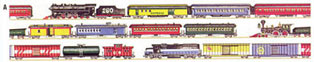 Wallpaper, Choo Choo Border, Multi, 3 pc.