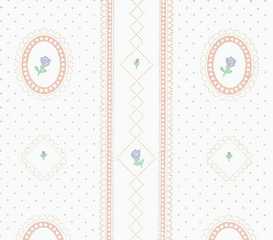Wallpaper, Cameo Stripe, Peach, 3 pc.