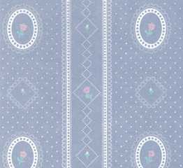 Wallpaper, Cameo Stripe Reverse, Blue, 3 pc.