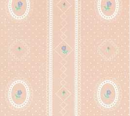 Wallpaper, Cameo Stripe Reverse, Peach, 3 pc.