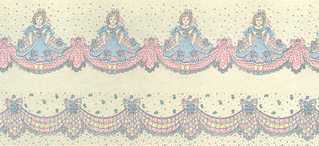 Wallpaper, Mon Cheri, Cream, 3 pc.